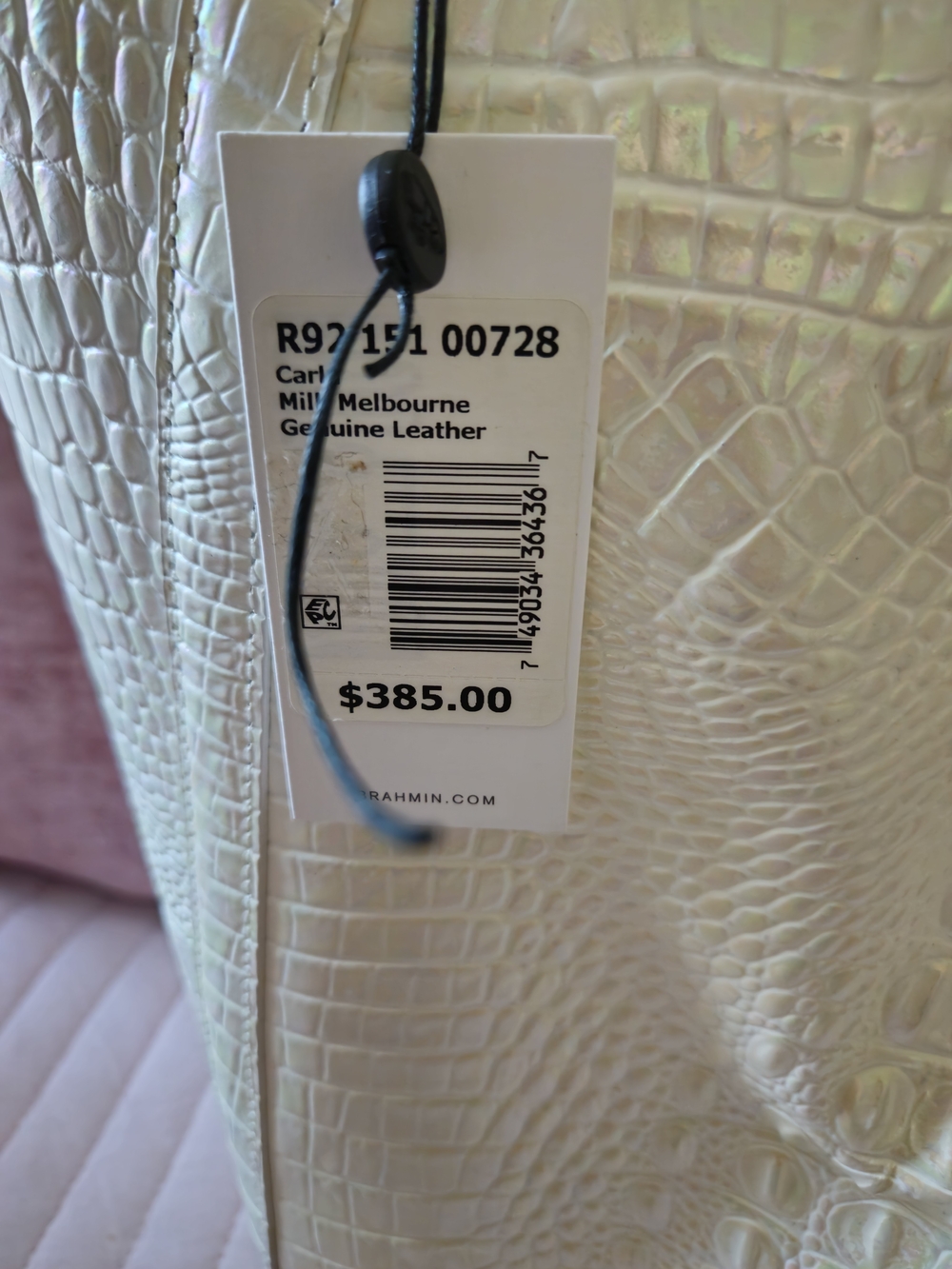 Brahmin Milk Melbourne Large Carla Tote New - Picture 3 of 10